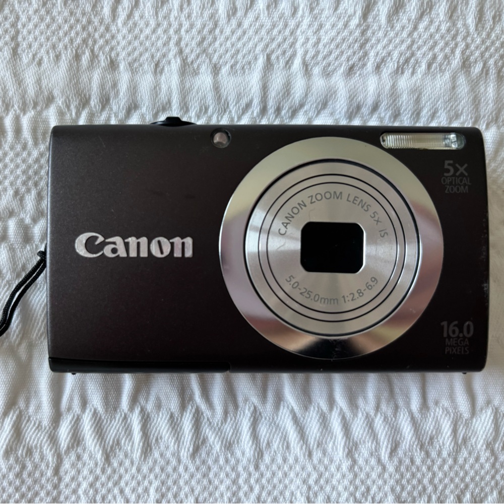 Canon Black and Silver Compact Camera